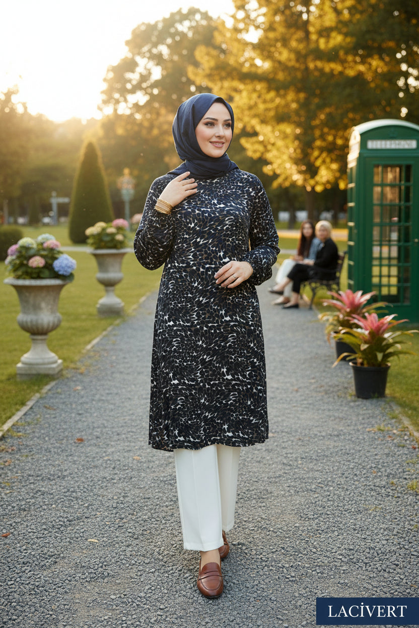 Leopard Print Plus Size Tunic