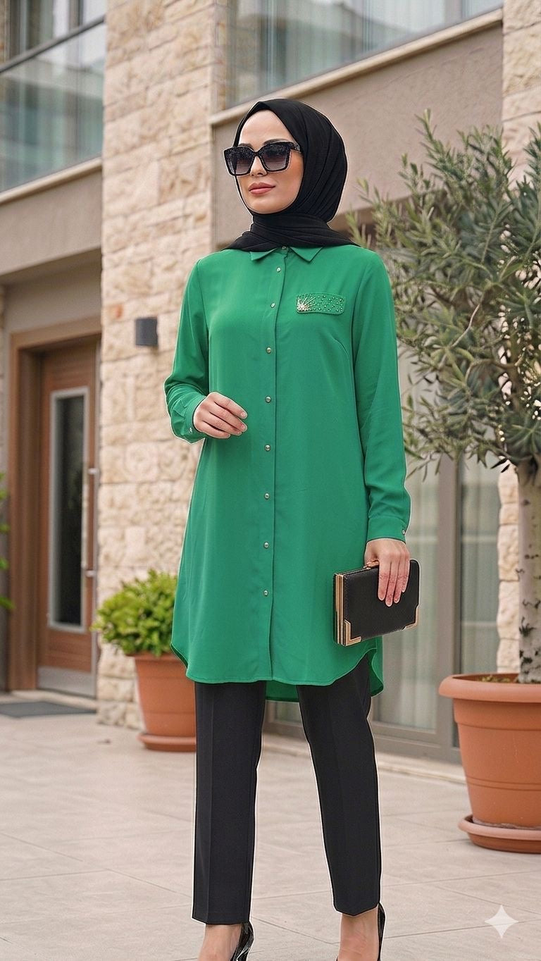 SNM İNCİLİ GÖMLEK