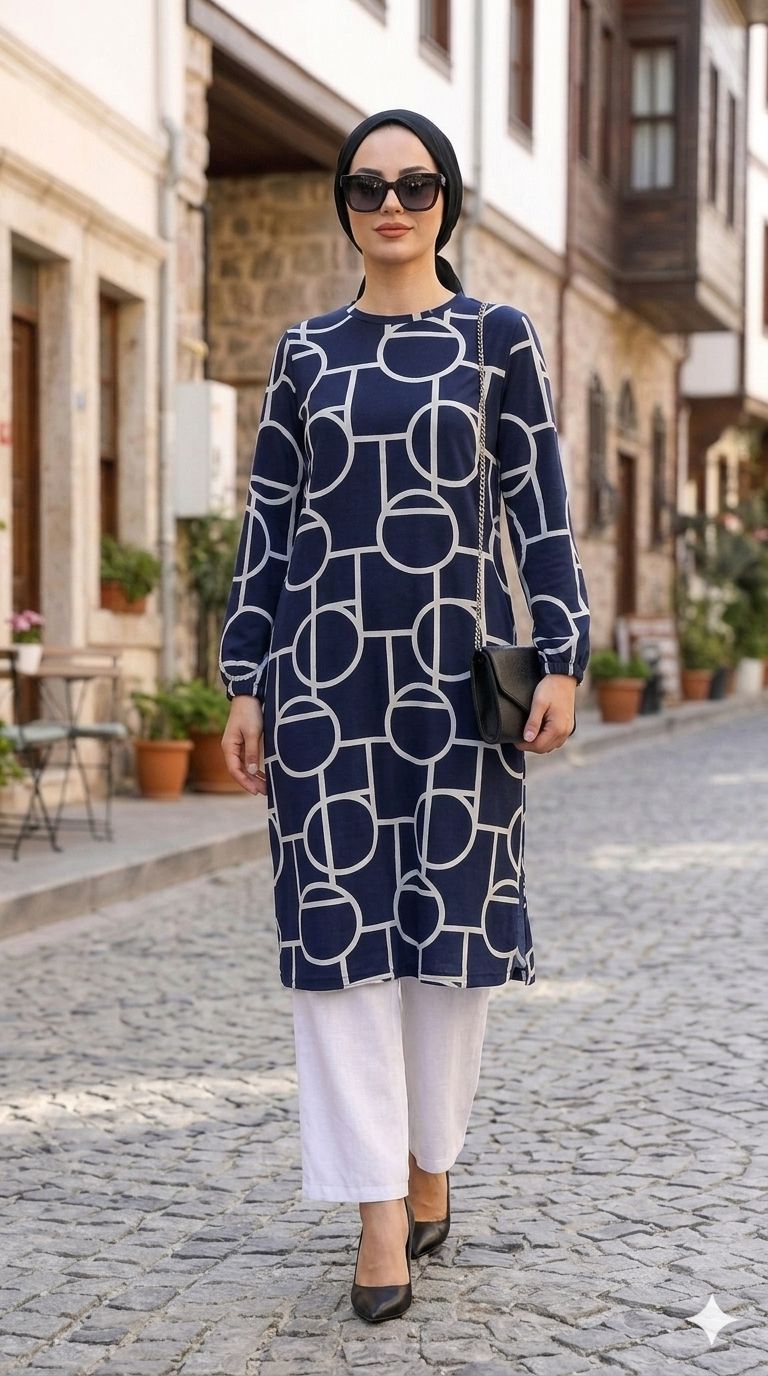 Labirent Battal Tunik | Tam Senlik