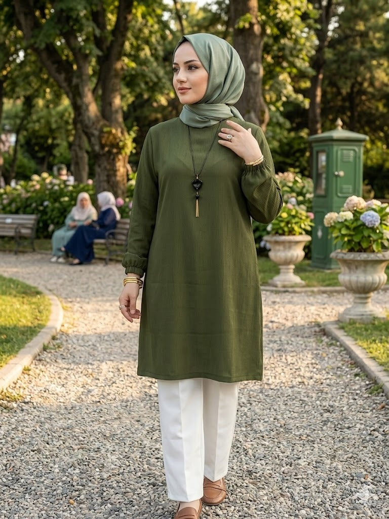 Sanem Krep Tunik