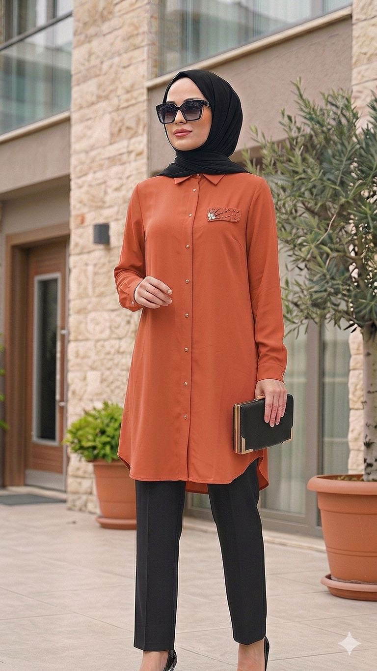 SNM İNCİLİ GÖMLEK