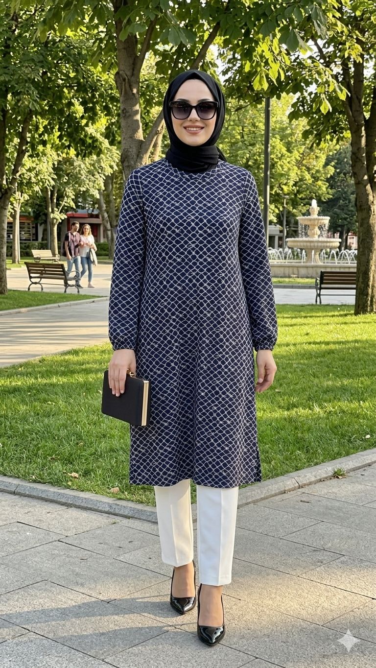 Petek Desen Battal Tunik