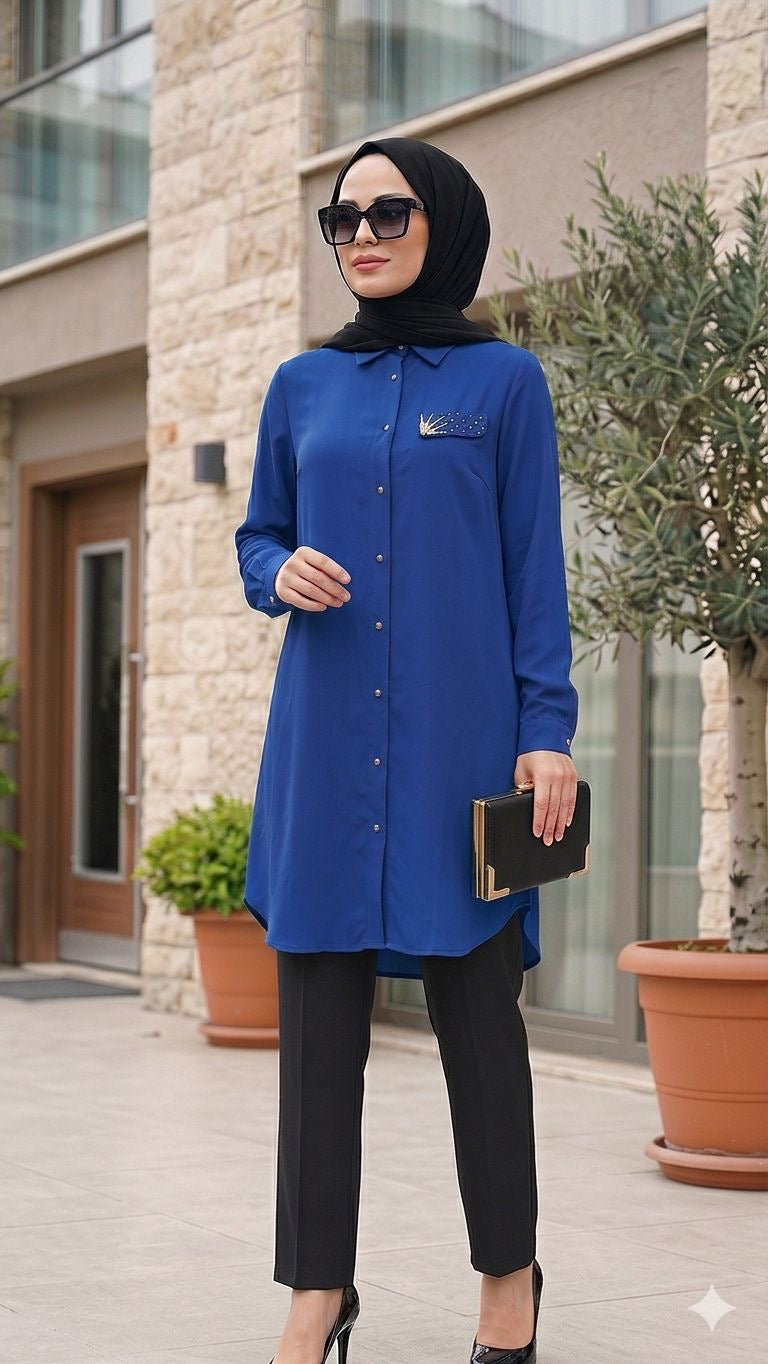 SNM İNCİLİ GÖMLEK