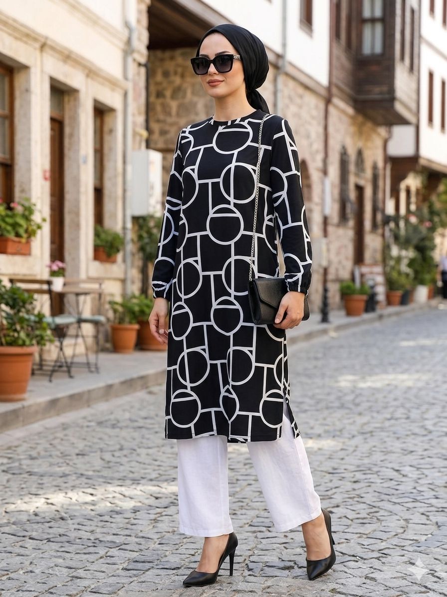 Labirent Battal Tunik | Genç ve Şık