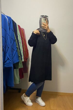 KOLU ÇİZGİLİ TUNİK